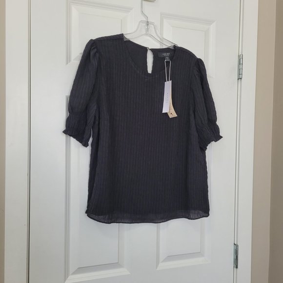 Monti puff sleeve blouse- black - Picture 5 of 5